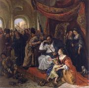 Jan Steen Moses trampling on Pharaob-s crown Sweden oil painting reproduction
